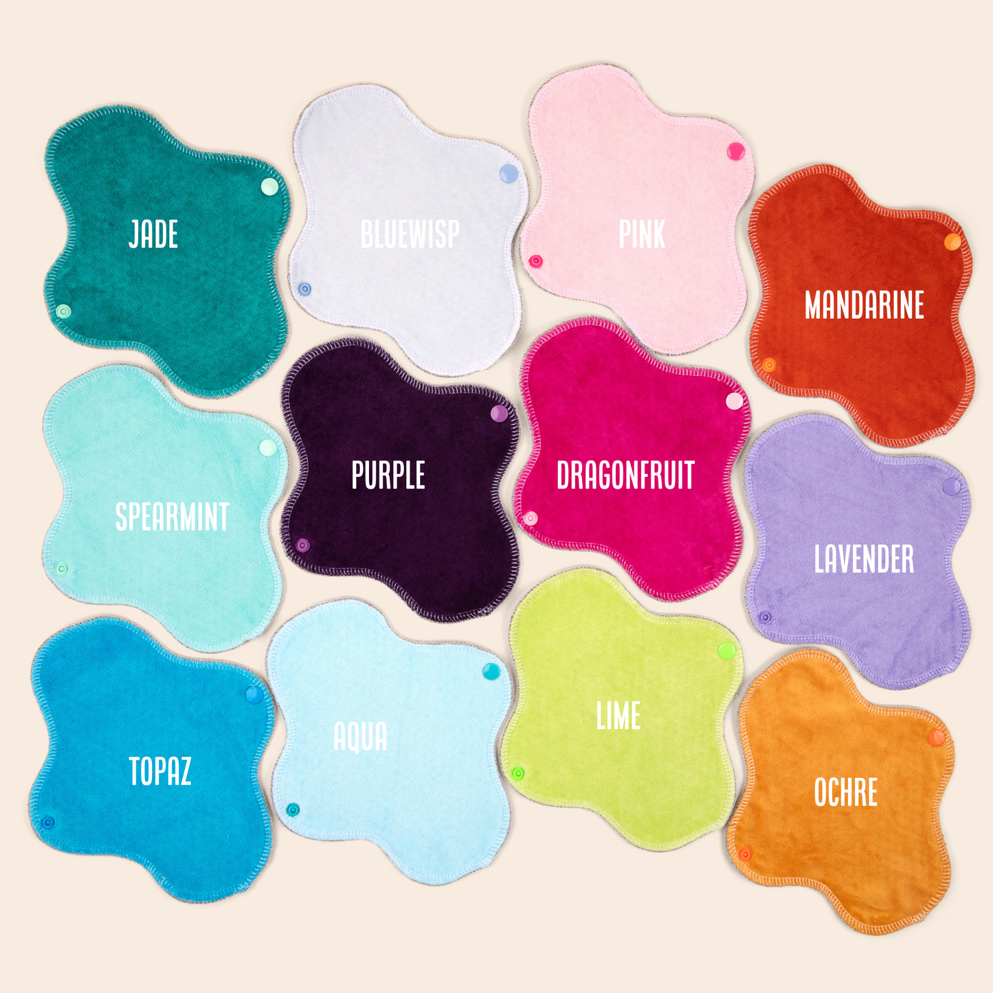 Set of 3 Pantyliners 8"