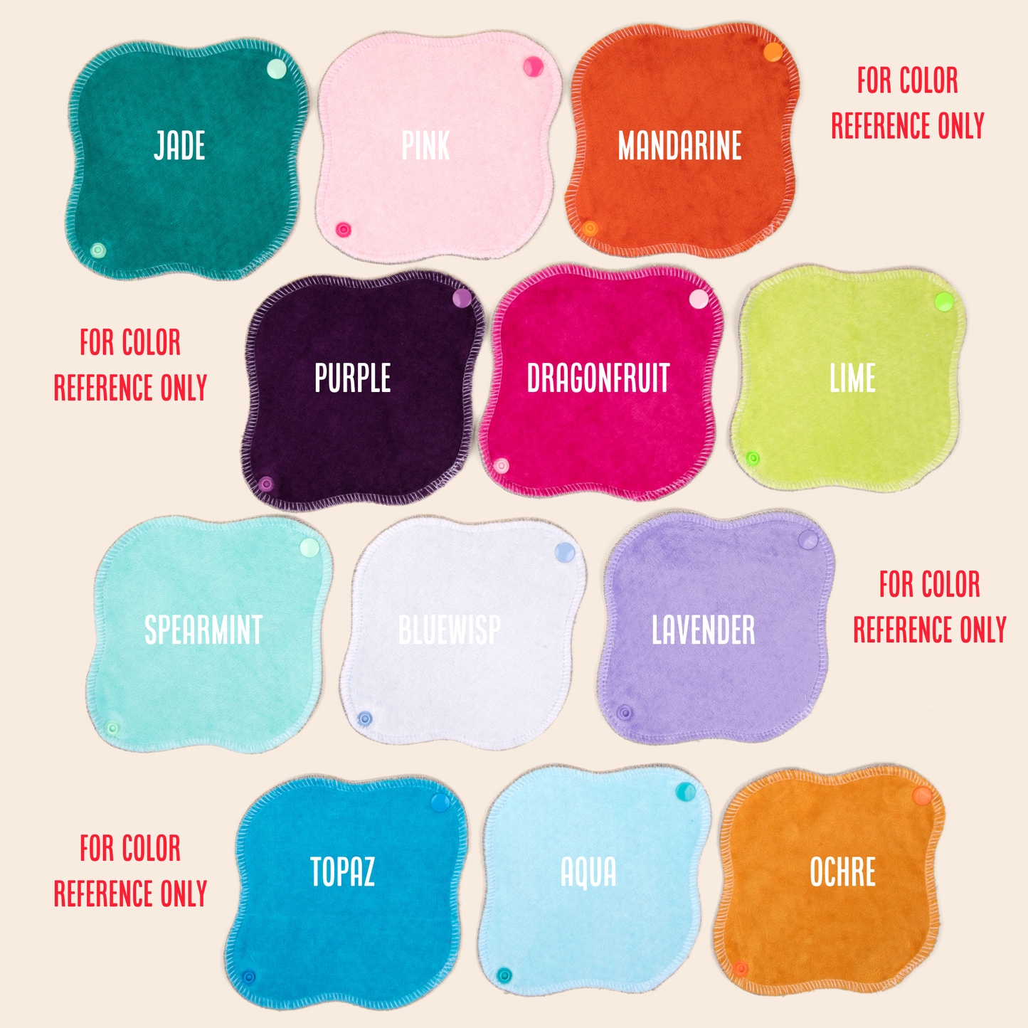 Set of 3 pads